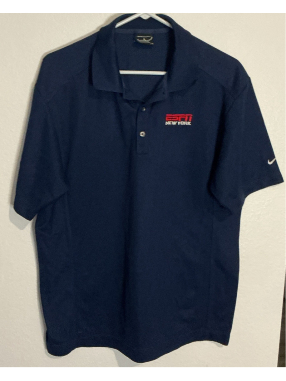 Nike Golf Dri Fit ESPN New York Polo Shirt.size M.